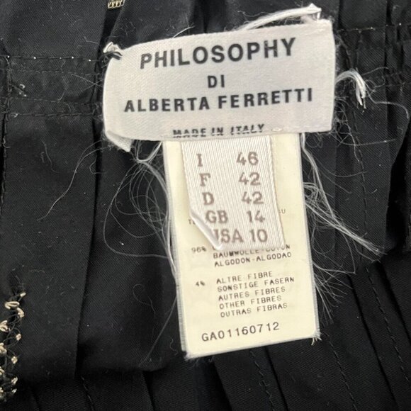 PHILOSOPHY DI ALBERTA FERRETTI STITCH DESIGN SKIRT 10 - Picture 5 of 5
